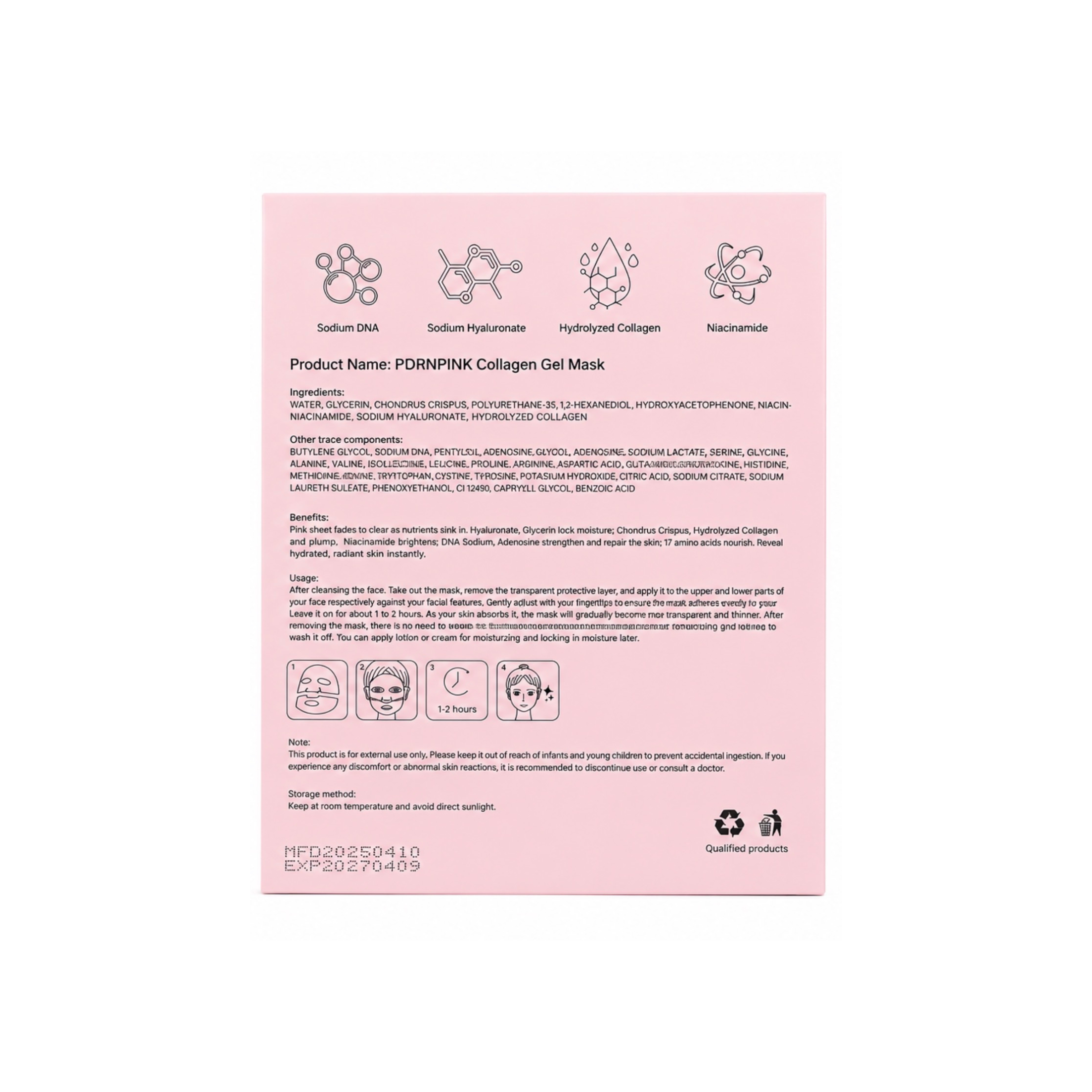PDRN Pink Collagen Gel Mask